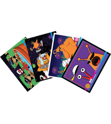 ToeJam & Earl 30th Anniversary Trading Card Set (4 cards)
