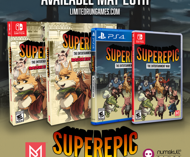 SuperEpic will be available for Switch & PS4 through our distribution line!