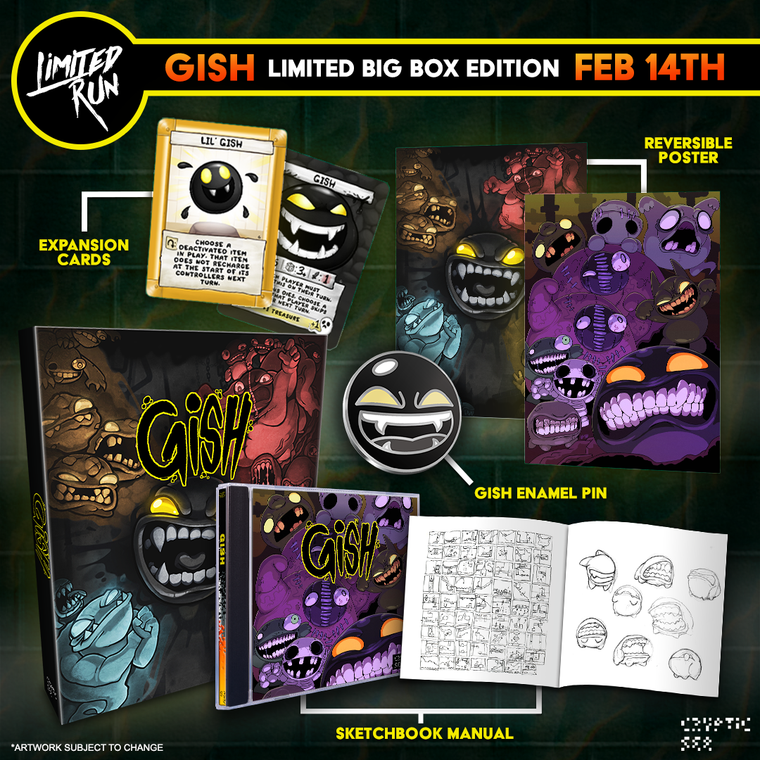 Gish gets a physical run in a PC Big Box Edition!
