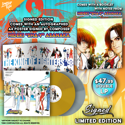 The King of Fighters '98 OST will be available on vinyl or CD!