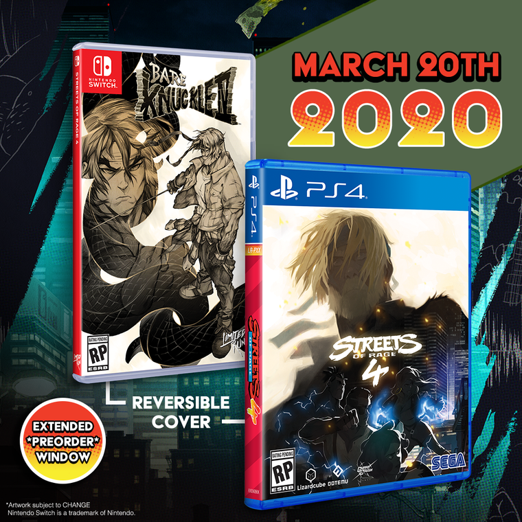 Streets of Rage 4 gets a Limited Run on Friday, March 20!