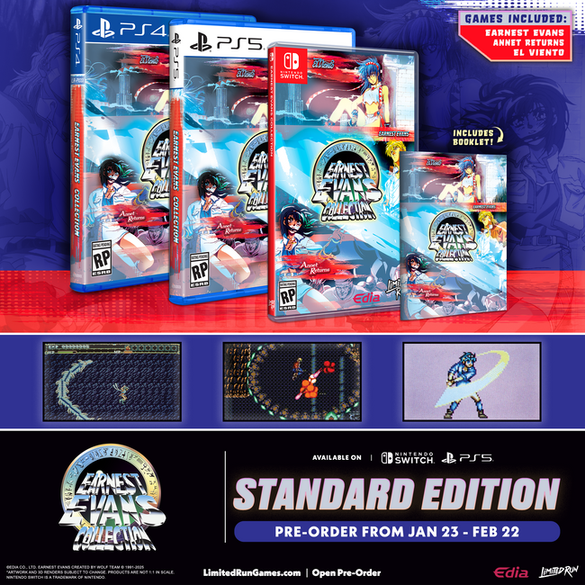 Earnest Evans Collection Standard Edition (Switch, PS5, PS4)