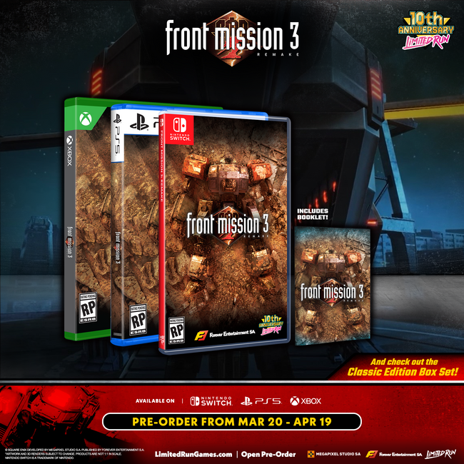 FRONT MISSION 3: Remake Standard Edition (Switch, PS5, Xbox)