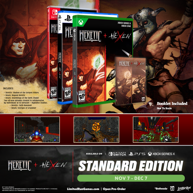 Heretic + Hexen Standard Edition (Switch, PS5, Xbox)