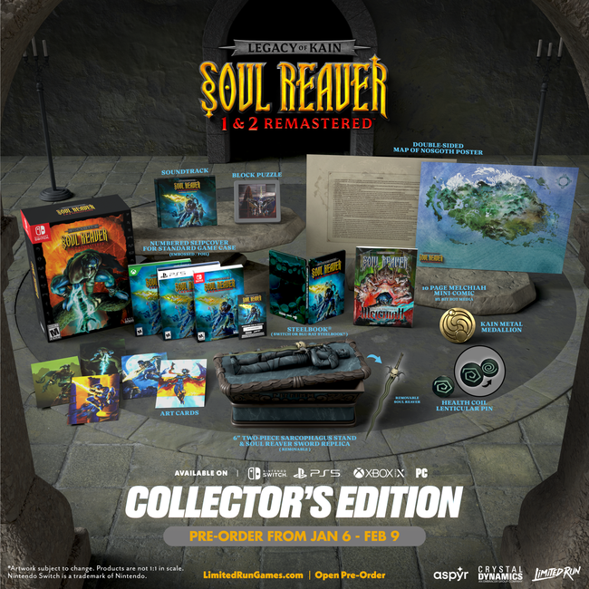 Legacy of Kain™ Soul Reaver 1 & 2 Remastered Collector's Edition (Switch, PS5, Xbox, PC)