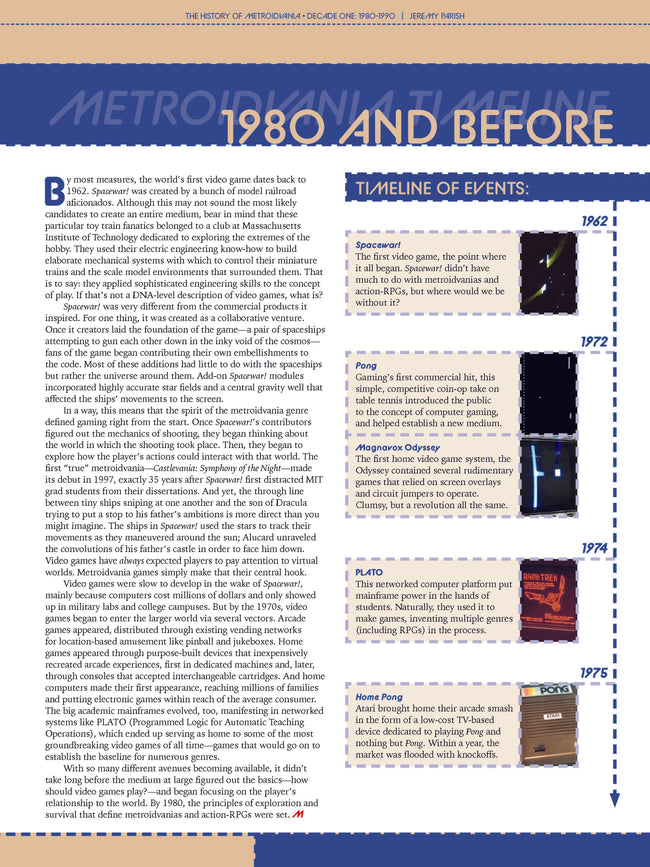 The History of Metroidvania: Decade One--1980-1990 (Hardcover)