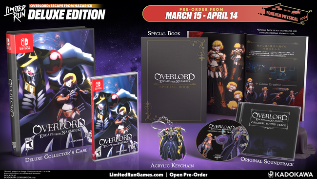 Switch Limited Run #228: OVERLORD: ESCAPE FROM NAZARICK Deluxe Edition