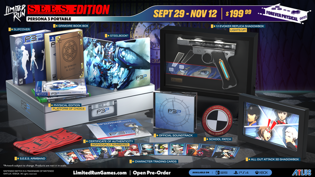 Limited Run #537: Persona 3 Portable S.E.E.S. Edition (PS4)