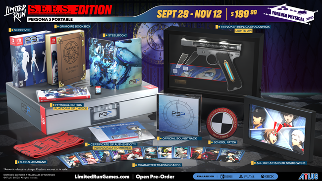 Switch Limited Run #213: Persona 3 Portable S.E.E.S. Edition