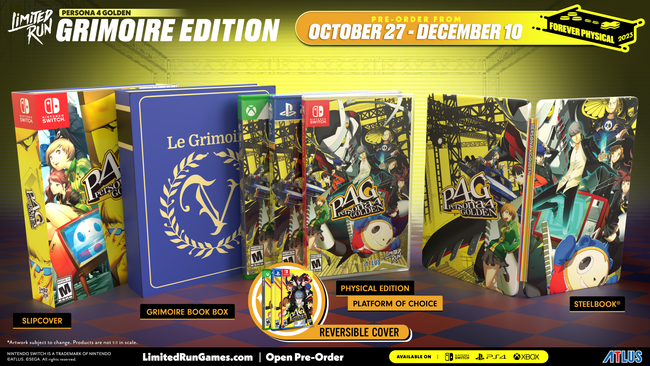 Limited Run #538: Persona 4 Golden Grimoire Edition (PS4)