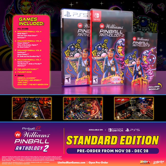 Pinball FX – Williams Pinball Anthology Volume 2 Standard Edition (Switch, PS5)