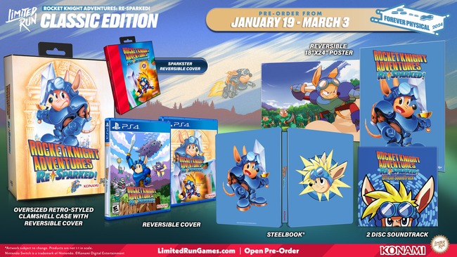Limited Run #532: Rocket Knight Adventures: Re-Sparked Classic Edition (PS4)
