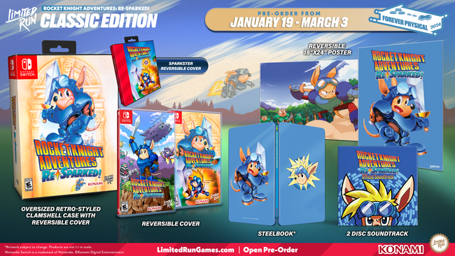 Switch Limited Run #209: Rocket Knight Adventures: Re-Sparked Classic Edition