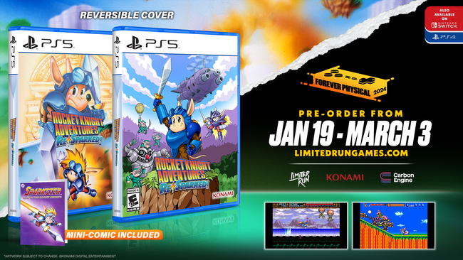 PS5 Limited Run #77: Rocket Knight Adventures: Re-Sparked