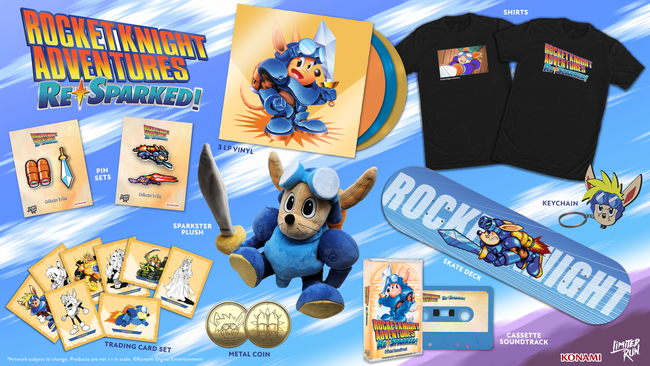 Rocket Knight Adventures: Re-Sparked Equipment Pin Set