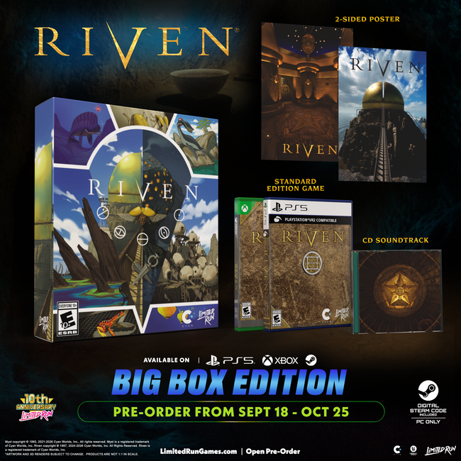 Riven Big Box Edition (PS5, Xbox, PC)
