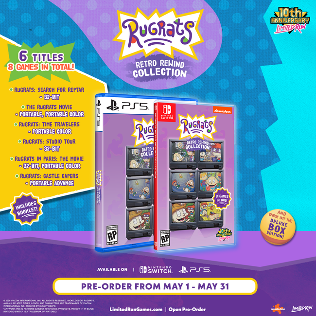 Rugrats: Retro Rewind Collection Standard Edition (Switch, PS5)