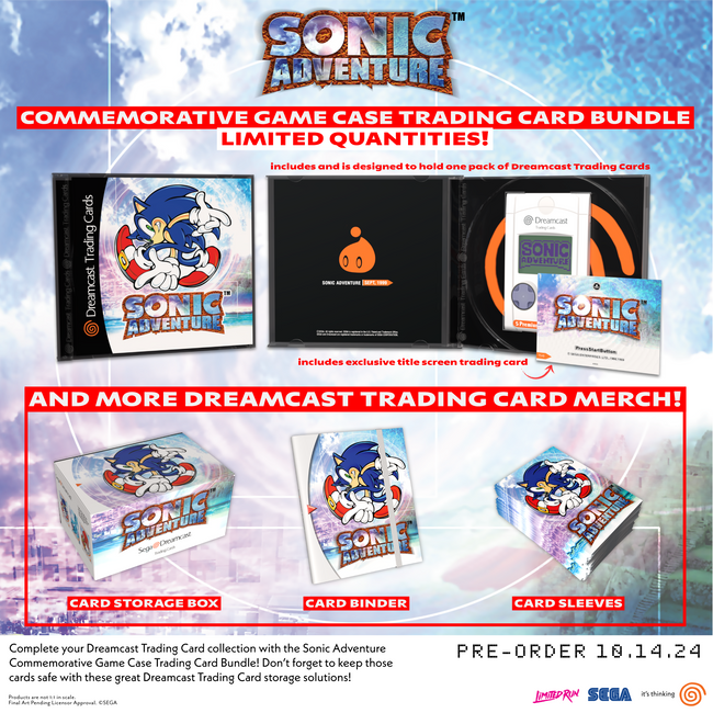 Sonic Adventure Jewel Case Trading Card Pack