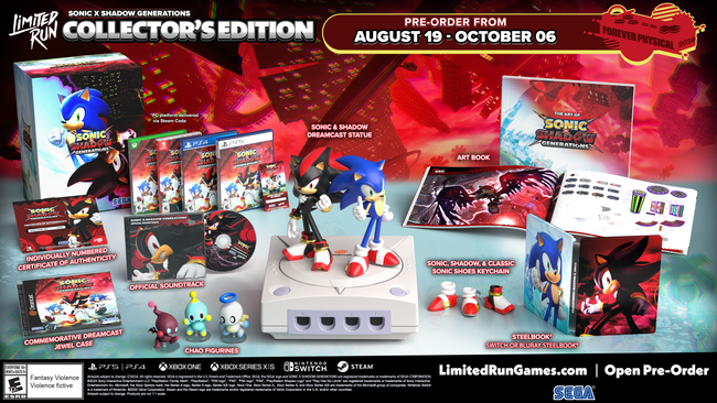 SONIC X SHADOW GENERATIONS Collector's Edition (Xbox)