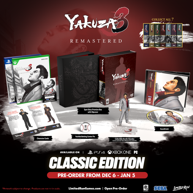 Yakuza 3 Remastered Classic Edition (PS4, Xbox, PC)