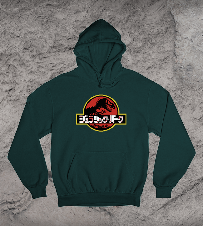 Jurassic Park Japanese Logo Hoodie