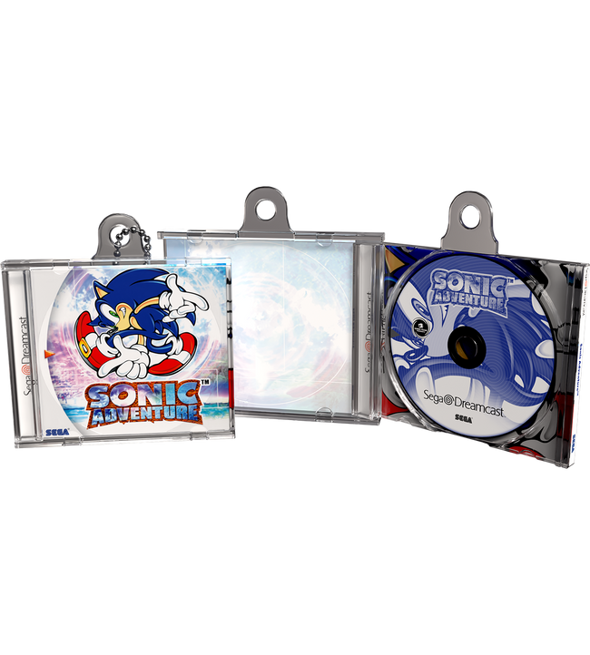 Sonic Adventure Game Case Keychain