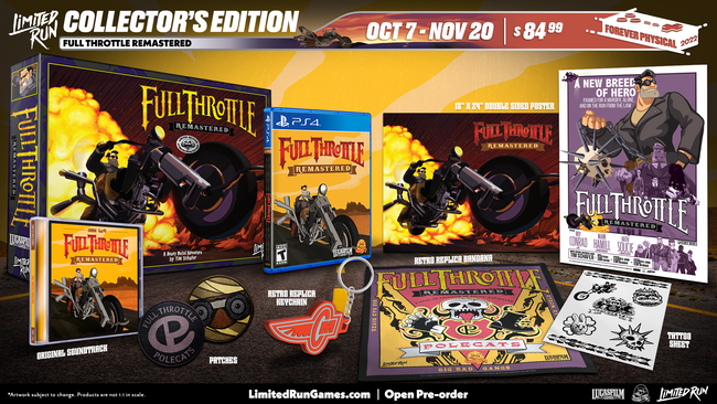 Limited Run #483: Full Throttle Remastered Collector's Edition (PS4)
