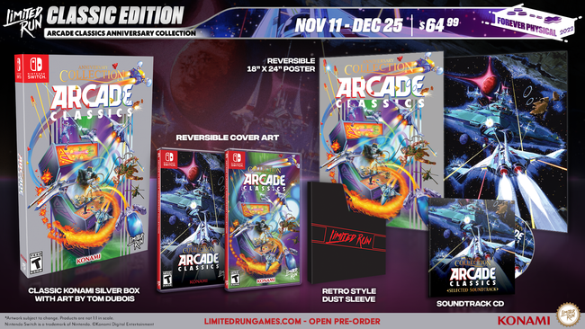 Switch Limited Run #166: Arcade Classics Anniversary Collection Classic Edition