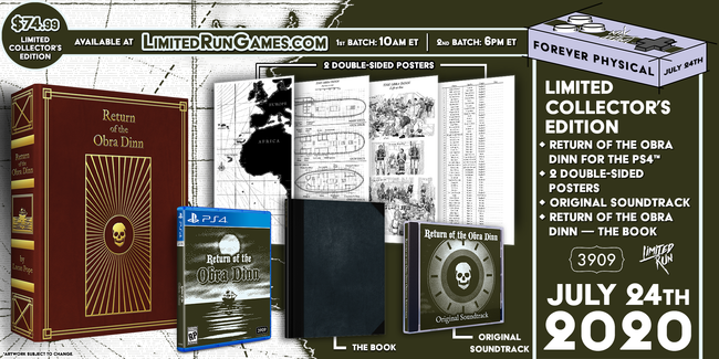Limited Run #355: Return of the Obra Dinn Collector's Edition (PS4)