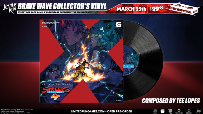 Streets of Rage 4 Mr. X Nightmare - Vinyl Soundtrack