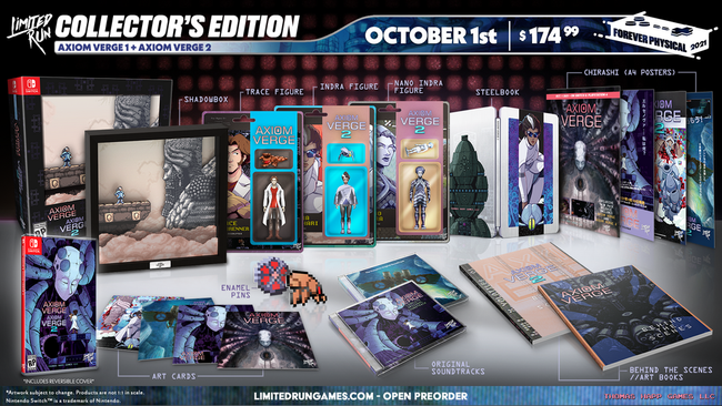 Switch Limited Run #123: Axiom Verge 1 & 2 Double Pack Collector's Edition